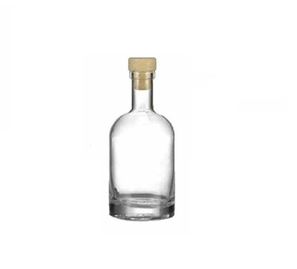 ΜΠΟΥΚΑΛΙ ΓΥΑΛΙΝΟ ΣΤΡΟΓΓΥΛΟ 200ml ΜΕ ΦΕΛΛΟ