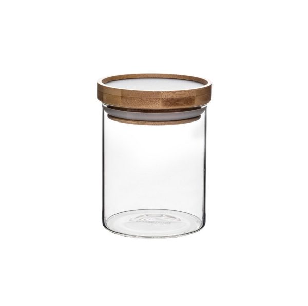 ΒΑΖΟ ΓΥΑΛΙΝΟ ΜΕ ΞΥΛΙΝΟ ΚΑΠΑΚΙ 800ml